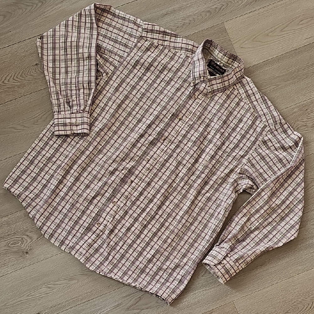 Ariat Pro Series‎ Plaid Western Shirt Longsleeve Button Down, XXL